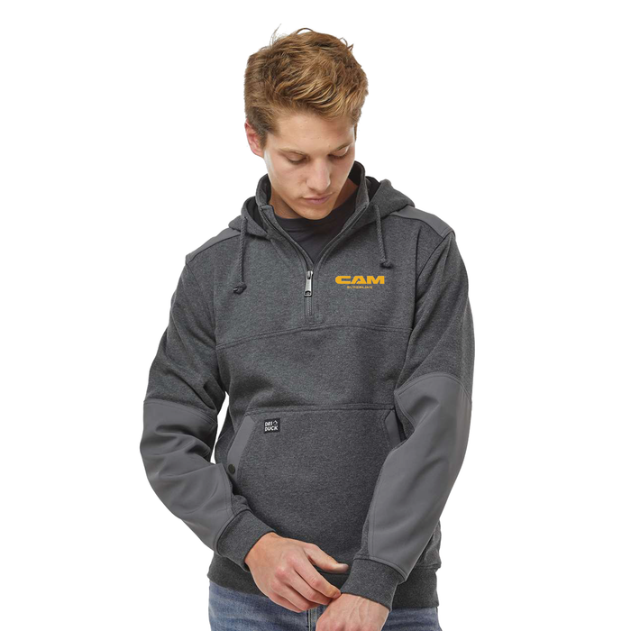 Dri Duck Men's Mission Quarter-Zip Hooded Pullover