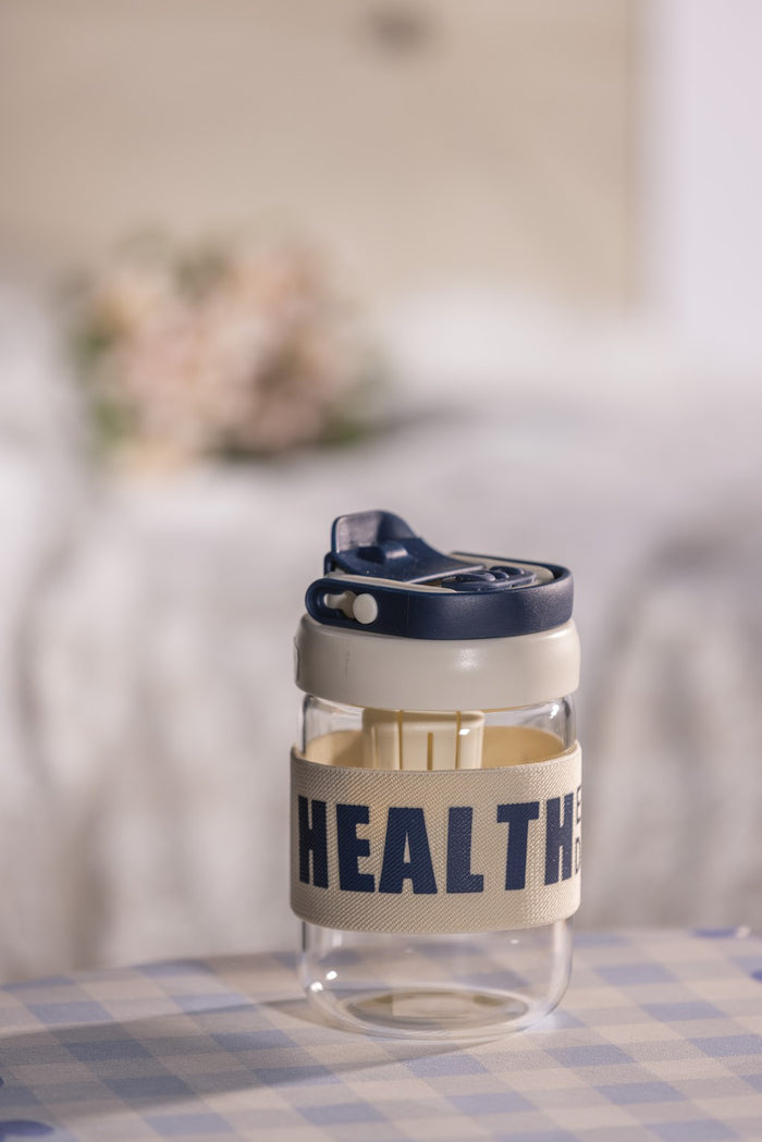 Dual Sip Glass Tea Mug