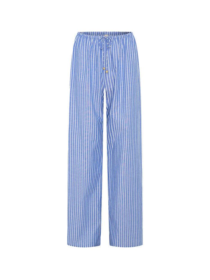 Elara Pant - Blue Stripe