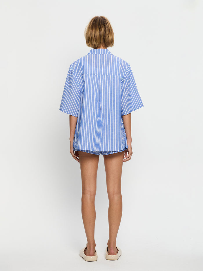 Elara Shirt - Blue Stripe