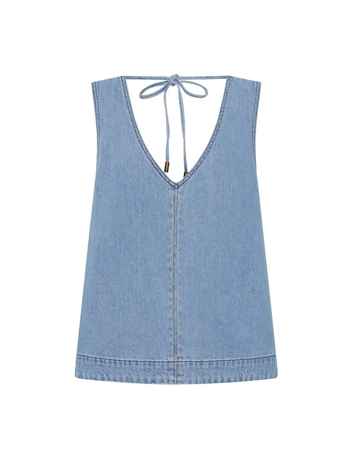 Emilie Denim Top