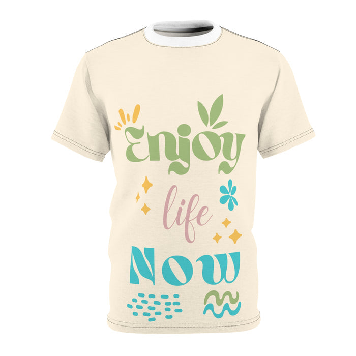 Enjoy Life Now T-Shirt — Motivational Retro Graphic Tee