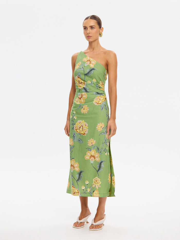 Eve One Shoulder Midi Dress
