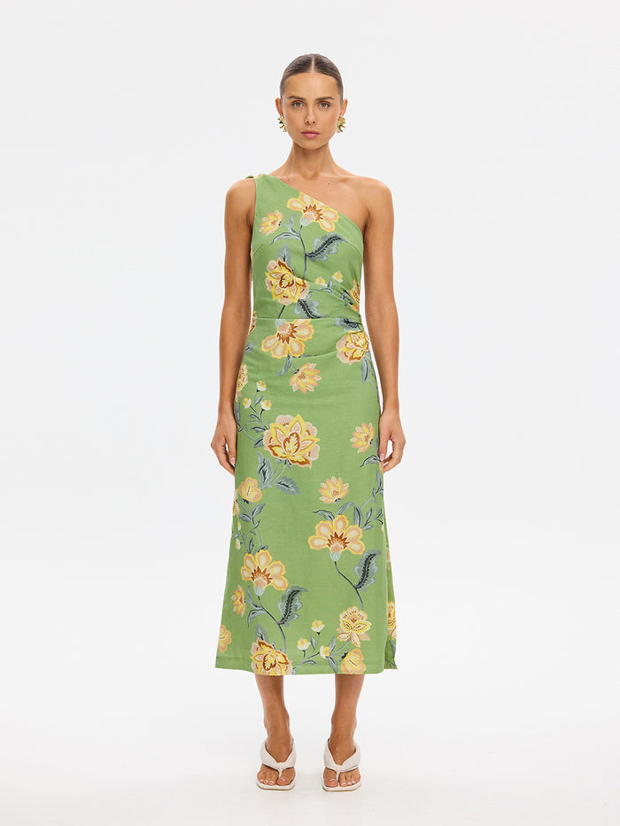 Eve One Shoulder Midi Dress