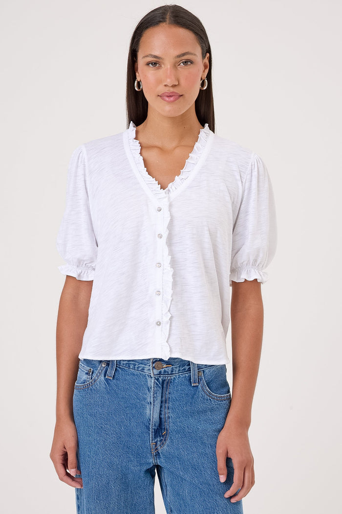 Evelyn Blouse - Goldie LeWinter #color_white
