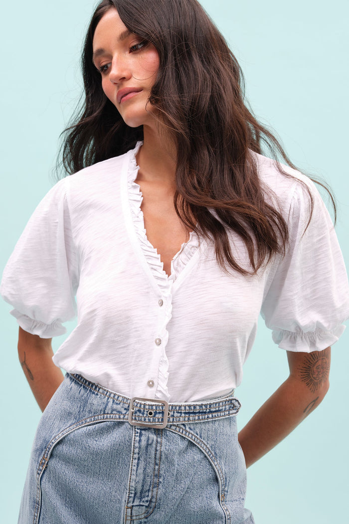 Evelyn Blouse - Goldie LeWinter #color_white
