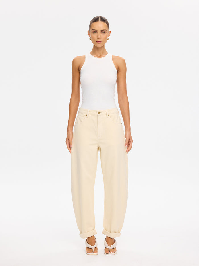 Evita Denim Barrel Jean