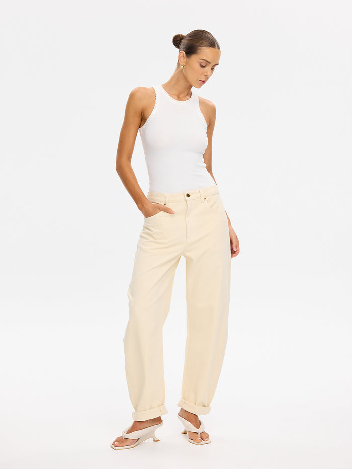 Evita Denim Barrel Jean