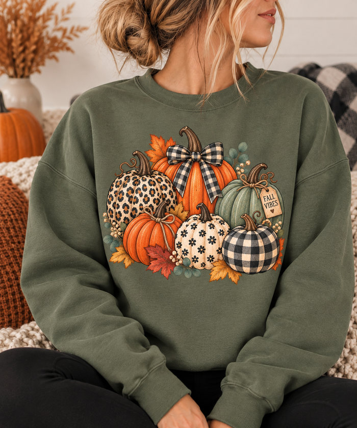 Fall Pumpkin Crewneck Sweatshirt