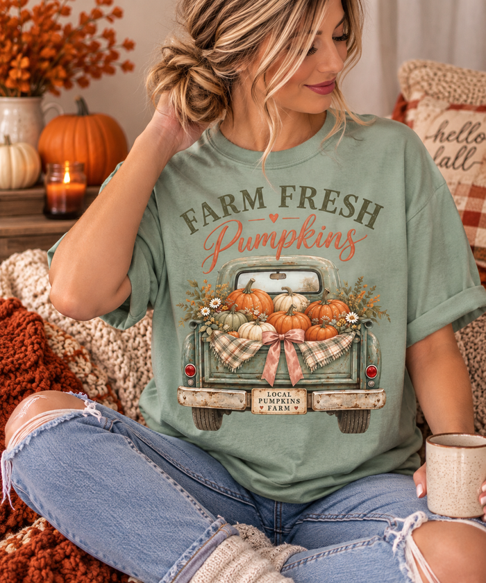 Farm Fresh Pumpkins Truck Tee