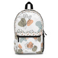 Floral Abstract Backpack — Pastel Botanical Daypack