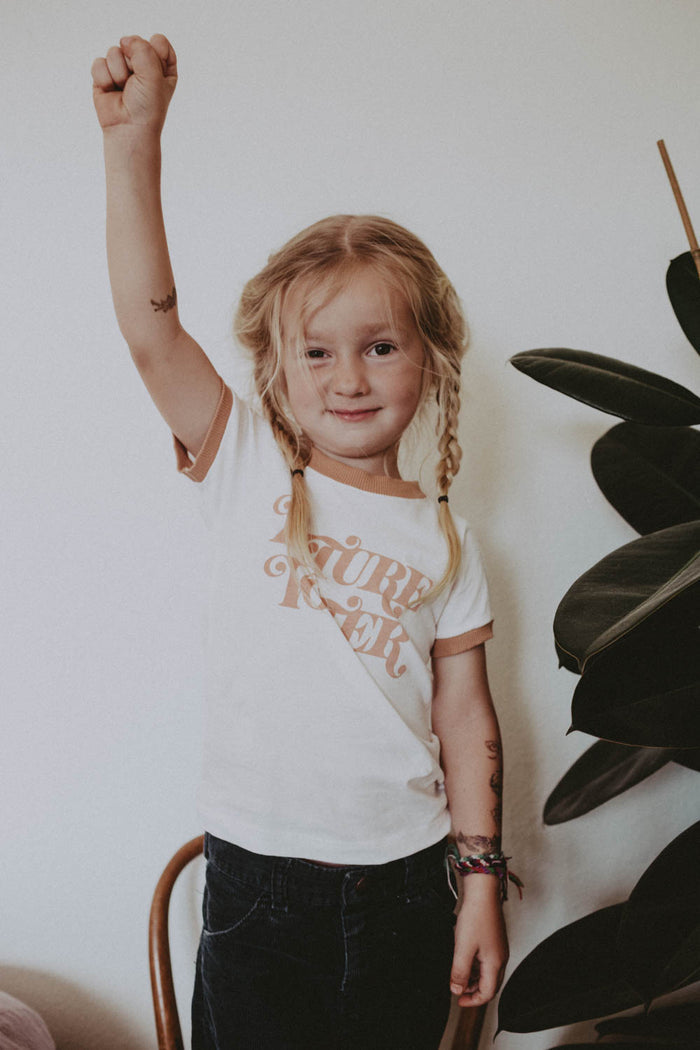 Future Voter Ringer Tee for Kids by The Bee and The Fox