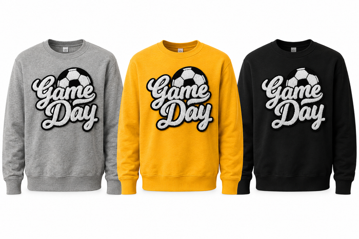 Game Day Soccer Patch Crewneck