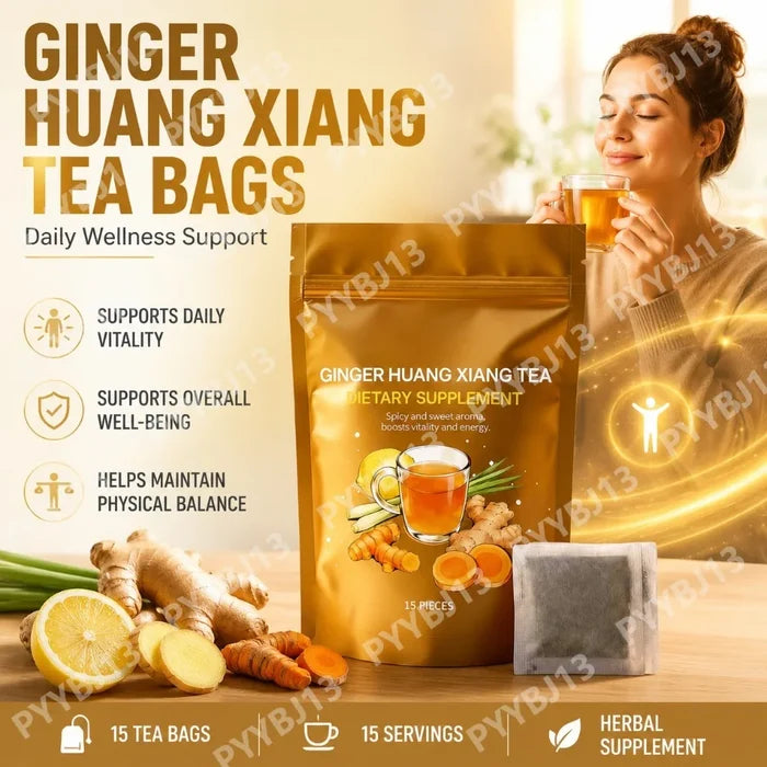 Ginger Turmeric Herbal Tea — Lemongrass Blend