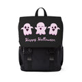 Halloween Backpack — Pink Cute Ghosts "Happy Halloween" Casual Shoulder Bag