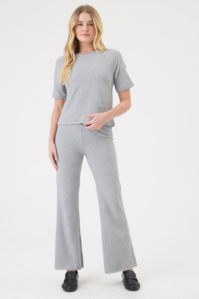 Heathered Crop Sweatpant