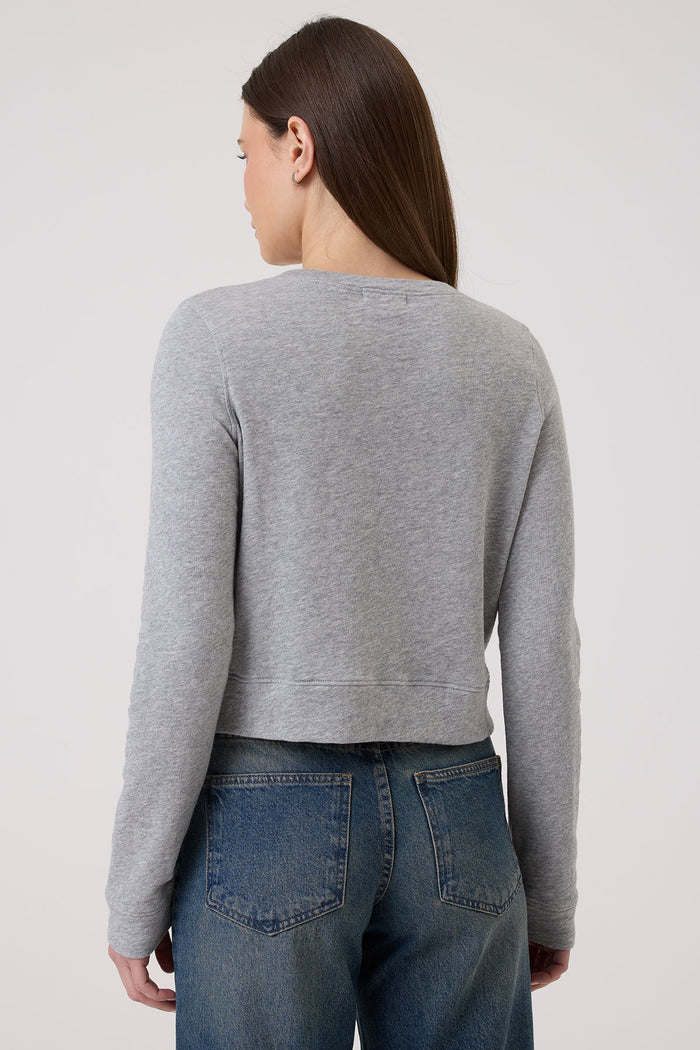 Heathered Crop Sweatshirt