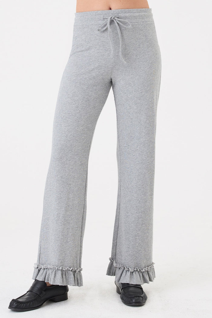 Heathered Ruffle Sweatpant