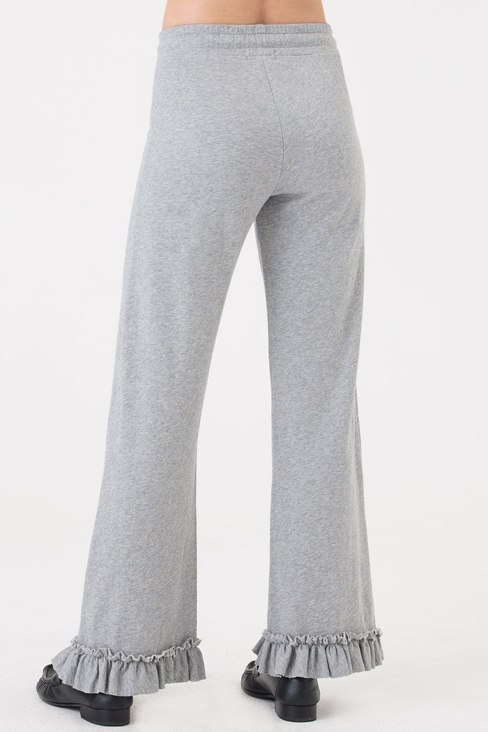 Heathered Ruffle Sweatpant