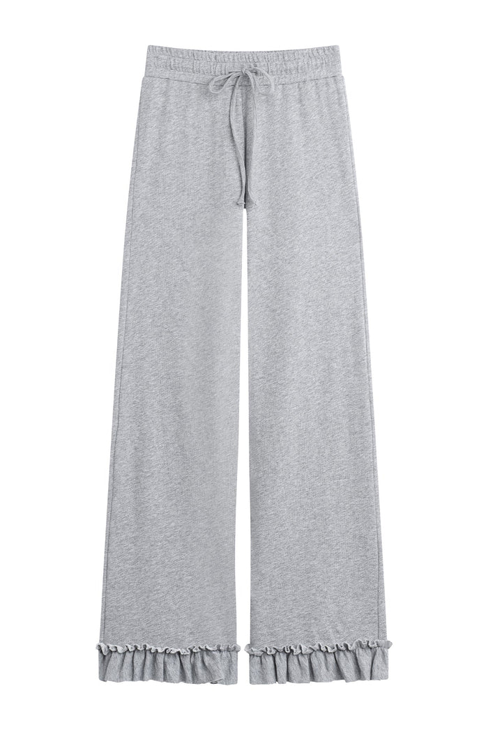 Heathered Ruffle Sweatpant