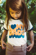 I Love My Dads Tee for Kids by The Bee & The Fox