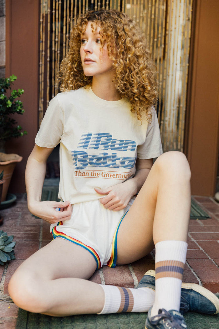 I RUN Better Than the Government Unisex Crewneck by The Bee & The Fox