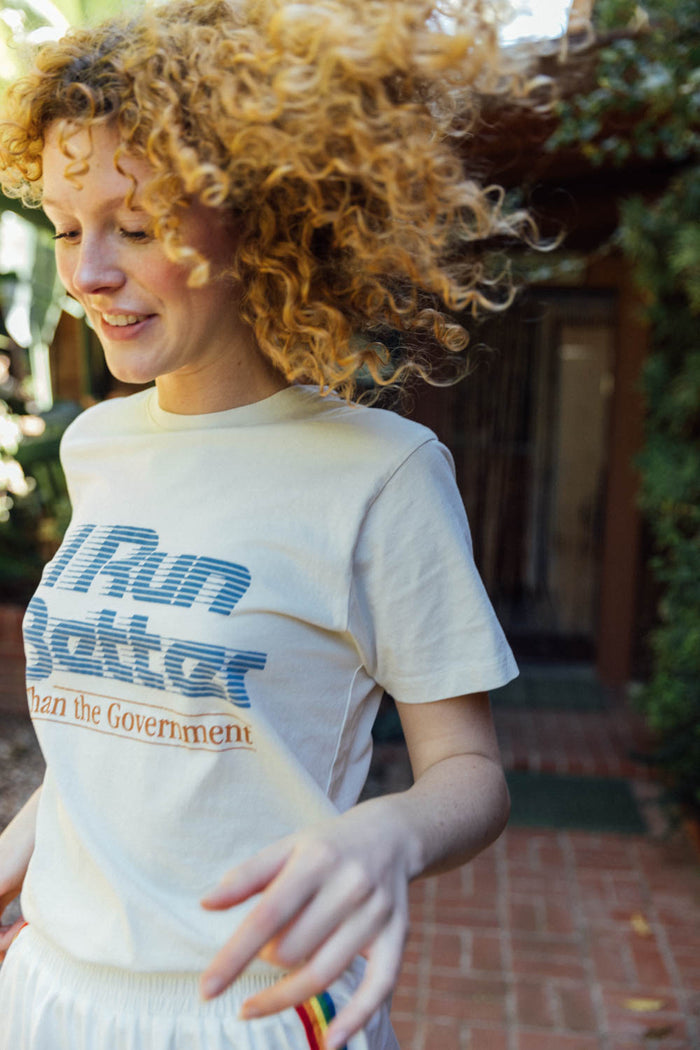 I RUN Better Than the Government Unisex Crewneck by The Bee & The Fox