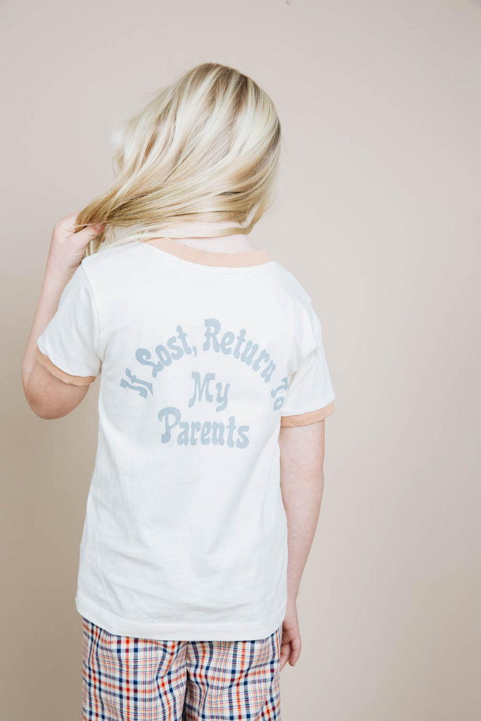 If Lost, Return to My Parents Shirt for Kids by The Bee and The Fox