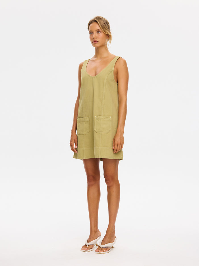 M100OLI-Ilaria-Denim-Dress-olive-02