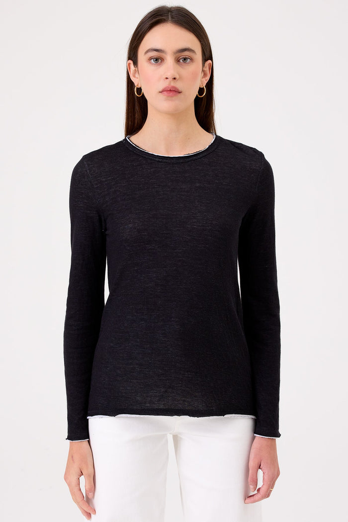 Isla Long Sleeve Tee - Goldie LeWinter #color_black