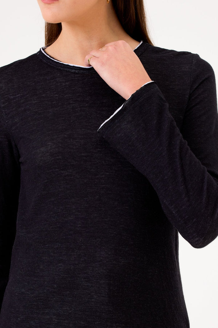 Isla Long Sleeve Tee - Goldie LeWinter #color_black
