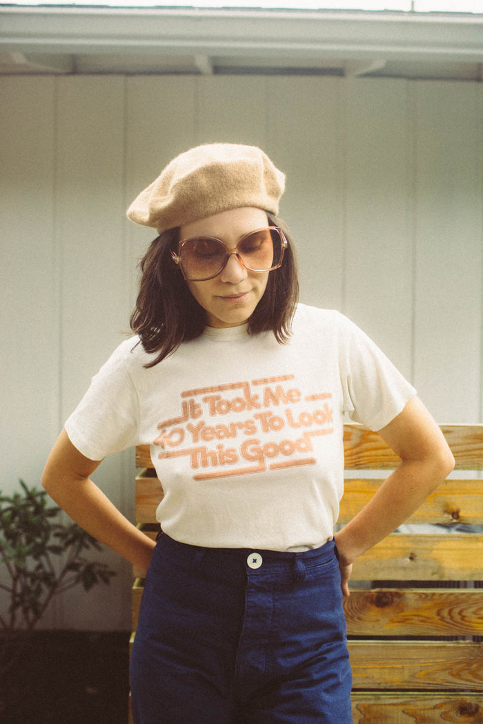 It Took Me 40 Years to Look This Good Unisex t-shirt by The Bee and The Fox