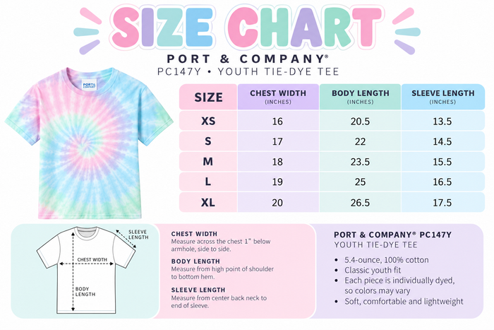 It's A Great Day- Tye Dye (Stars)- FUNDRAISER