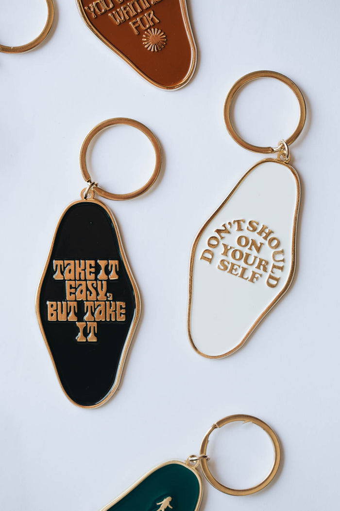 Don't Should on Yourself Keychain by The Bee and The Fox