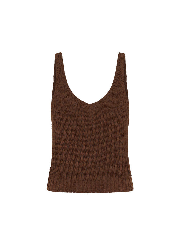 Lana Knit Cami Choc Ghost