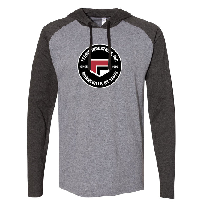 LAT Jersey Hooded Long Sleeve Raglan T-Shirt Employee