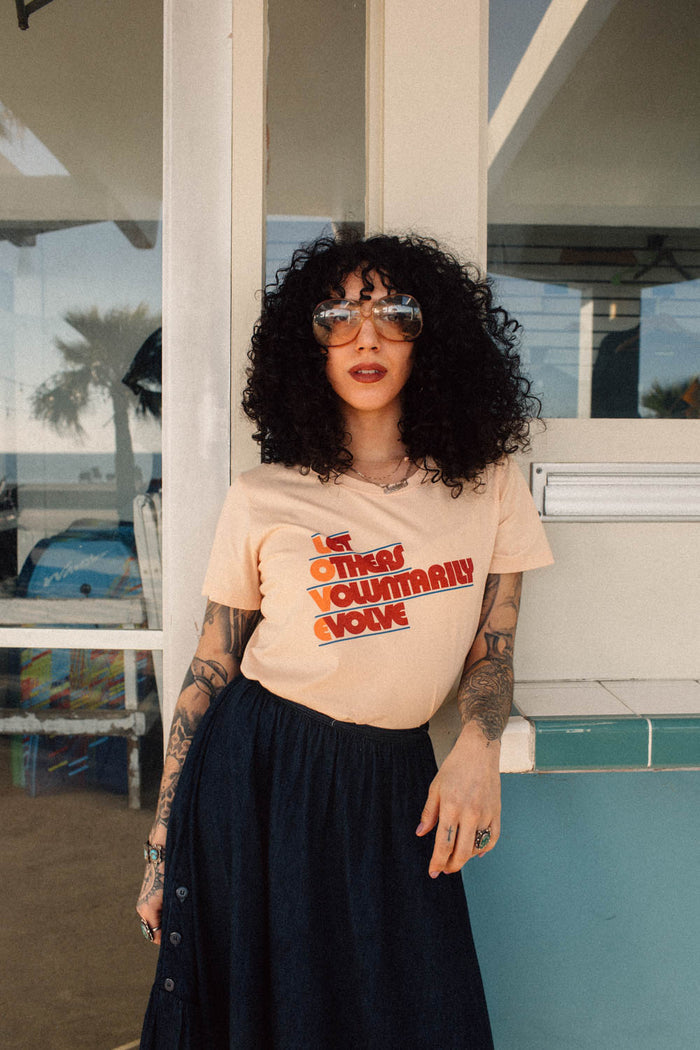 Let Others Voluntarily Evolve Fitted Crewneck by The Bee & The Fox