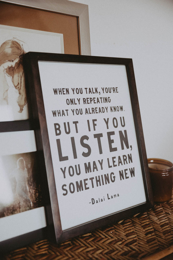 Letterpress: Dalai Lama by The Bee and The Fox