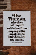 Letterpress: The Most Feared Woman in the World Print by The Bee and The Fox