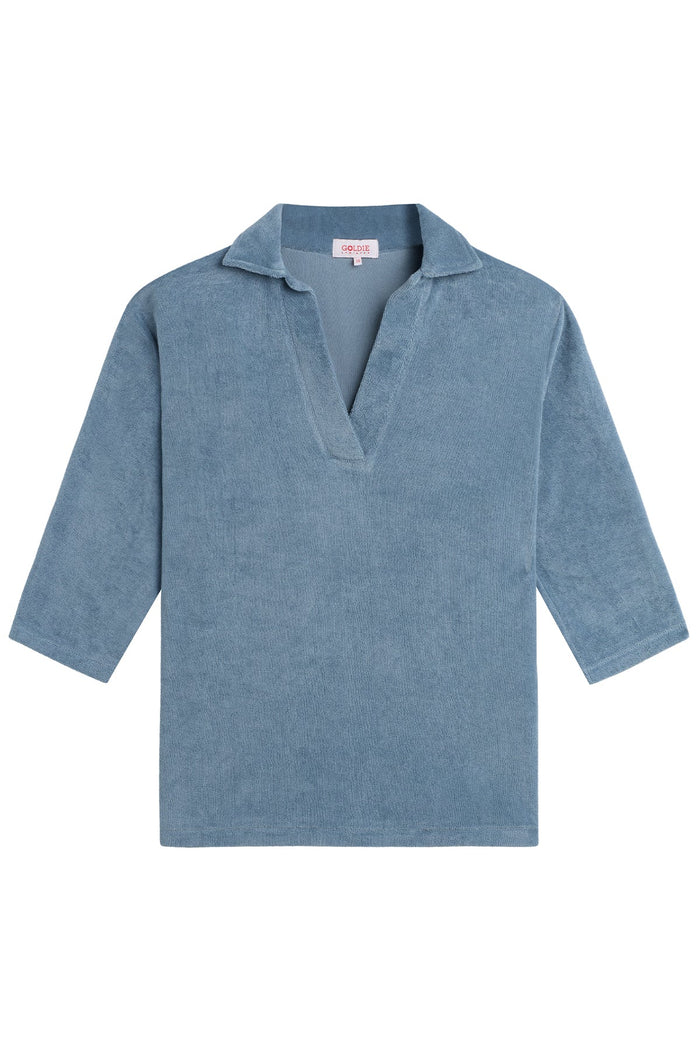 Life of Luxury Polo - Goldie LeWinter #color_faded denim - limited edition