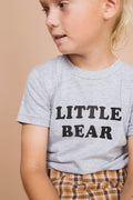Gray Little Bear Shirt for Kids by The Bee and The Fox