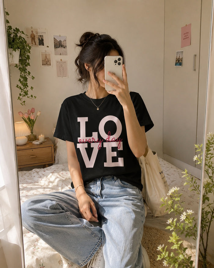 Love Every Day Tee — Inspirational Casual Graphic Shirt