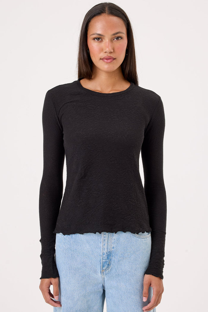 Love Story Long Sleeve Tee - Goldie LeWinter #color_black
