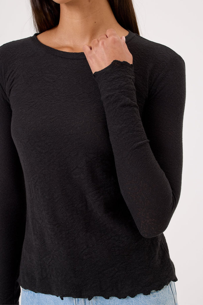 Love Story Long Sleeve Tee - Goldie LeWinter #color_black