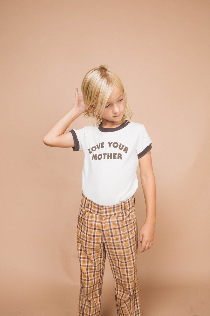 Love Your Mother Ringer Tee for Kids by The Bee and The Fox
