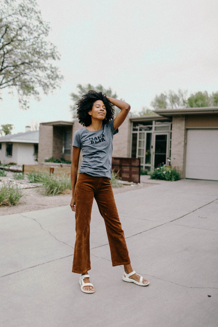 Grey Mama Bear t-shirt for women by The Bee and The Fox
