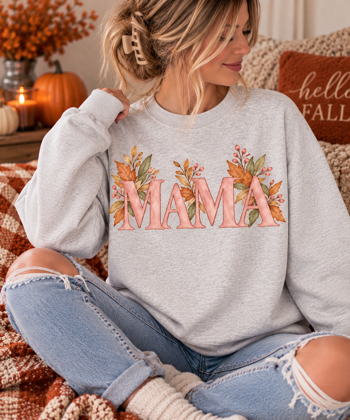 Mama Floral Crewneck Sweatshirt