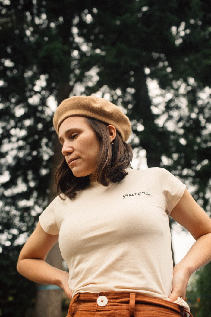 Cream Mamacita Fitted Tee for Women by The Bee and The Fox