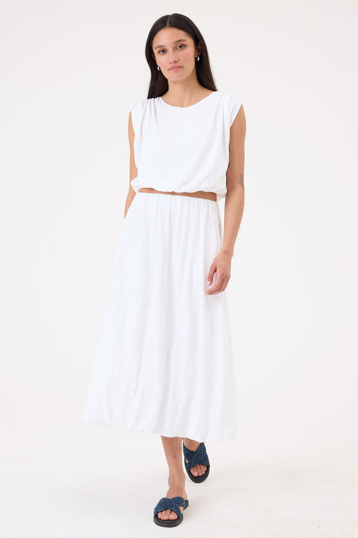 Marina Midi Skirt - Goldie LeWinter #color_white