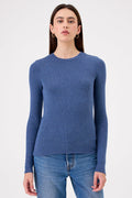 Marina Ribbed Top - Goldie LeWinter #color_denim heather - limited edition